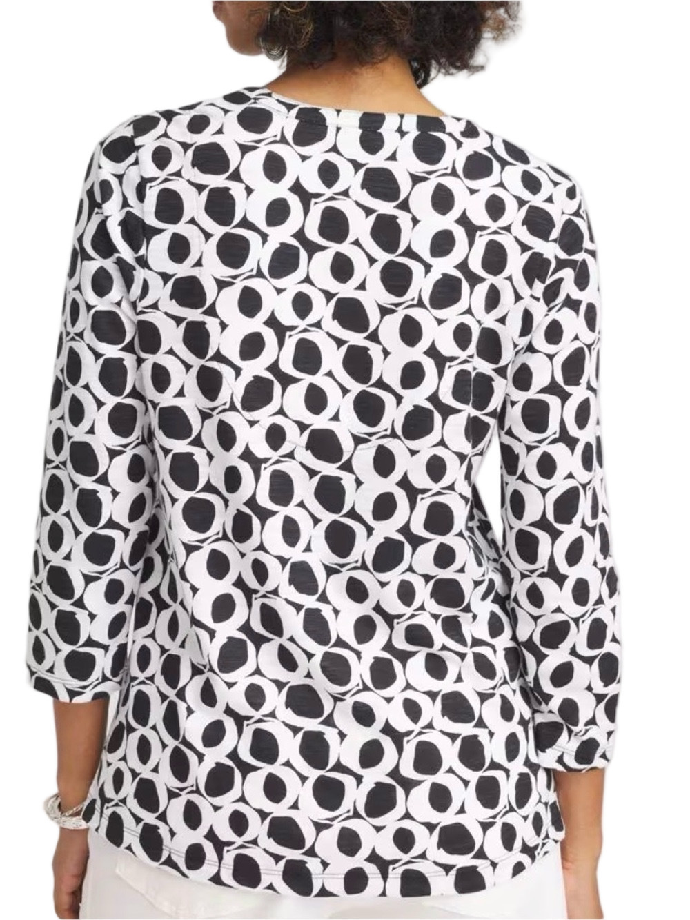 55. WOMENS CHICO’S 1/M DETAIL TOP - Picture 2 of 7